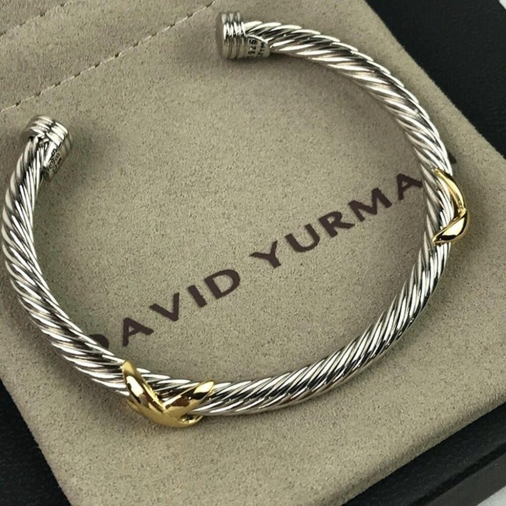 David Yurman Sterling Silver Cable Bracelet 5mm